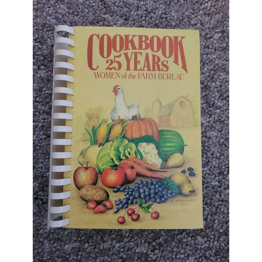 Vtg 1981 Cookbook 25 Years Women of the Farm Bureau Madison County Farm Cookbook - Picture 2 of 10